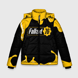 Куртка зимняя для мальчика FALLOUT76, цвет: 3D-черный
