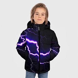 Куртка зимняя для мальчика УДАР МОЛНИИ, цвет: 3D-черный — фото 2