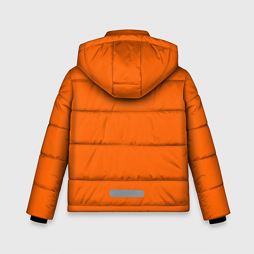 Зимняя куртка для мальчика Цвет апельсиновая корка / 3D-Черный – фото 2