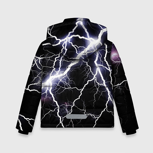 Зимняя куртка для мальчика Молния / 3D-Черный – фото 2