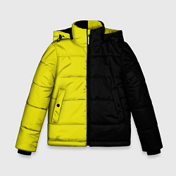 Куртка зимняя для мальчика BLACK YELLOW, цвет: 3D-черный