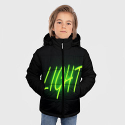 Куртка зимняя для мальчика LIGHT, цвет: 3D-черный — фото 2