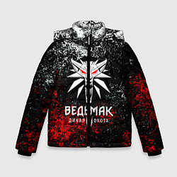 Куртка зимняя для мальчика The Witcher 3, цвет: 3D-черный