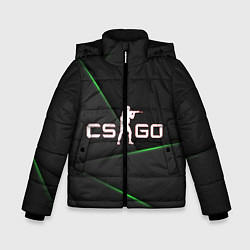 Куртка зимняя для мальчика CS background, цвет: 3D-черный
