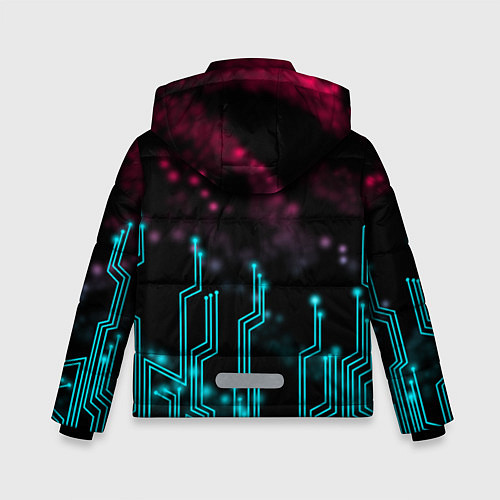 Зимняя куртка для мальчика CYBERPUNK / 3D-Черный – фото 2