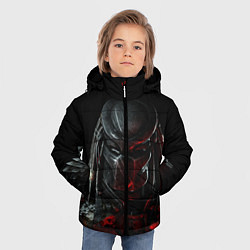 Куртка зимняя для мальчика PREDATOR, цвет: 3D-красный — фото 2
