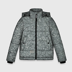 Куртка зимняя для мальчика Цинк, цвет: 3D-черный