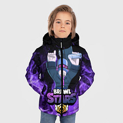 Куртка зимняя для мальчика Brawl Stars DJ Frank, цвет: 3D-черный — фото 2