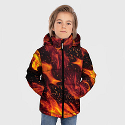 Куртка зимняя для мальчика ЯЗЫКИ ПЛАМЕНИ, цвет: 3D-черный — фото 2