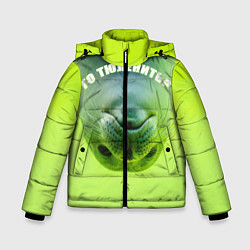 Куртка зимняя для мальчика Го тюленить?, цвет: 3D-черный