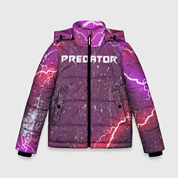 Куртка зимняя для мальчика Предатор, цвет: 3D-черный