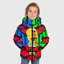 Куртка зимняя для мальчика Brawl Stars:Leon Sally, цвет: 3D-черный — фото 2