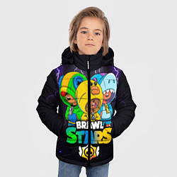 Куртка зимняя для мальчика Brawl Stars Leon Trio, цвет: 3D-черный — фото 2