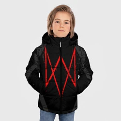 Куртка зимняя для мальчика WATCH DOGS LEGION, цвет: 3D-черный — фото 2