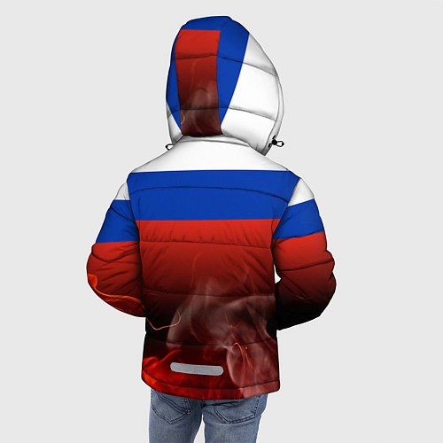 Зимняя куртка для мальчика Россия огонь / 3D-Красный – фото 4