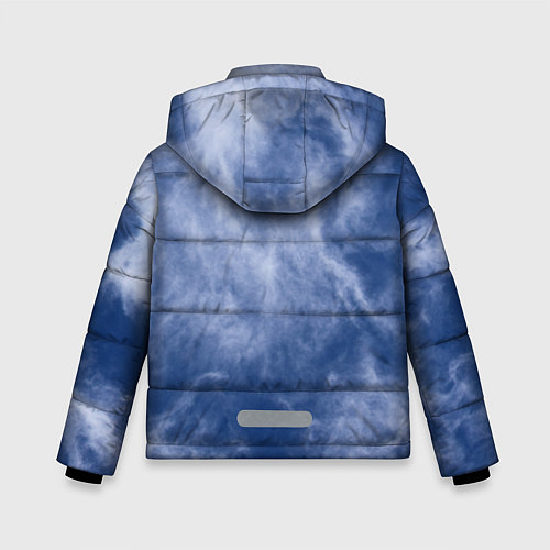 Зимняя куртка для мальчика Облака в небе / 3D-Черный – фото 2