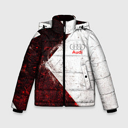 Куртка зимняя для мальчика AUDI, цвет: 3D-черный