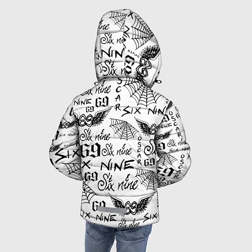 Зимняя куртка для мальчика 6IX9INE ТАТУИРОВКИ / 3D-Красный – фото 4