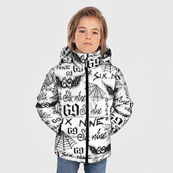 Куртка зимняя для мальчика 6IX9INE ТАТУИРОВКИ, цвет: 3D-красный — фото 2
