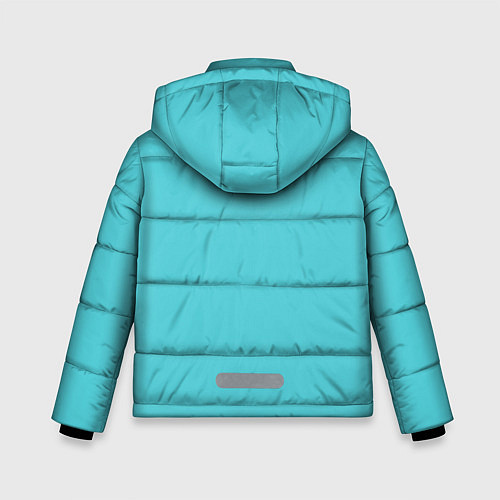 Зимняя куртка для мальчика Бирюза / 3D-Черный – фото 2