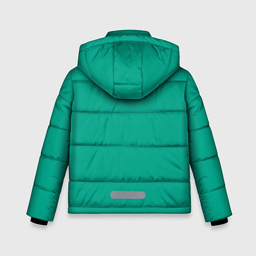 Зимняя куртка для мальчика Зеленый / 3D-Черный – фото 2