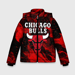 Куртка зимняя для мальчика CHICAGO BULLS, цвет: 3D-черный