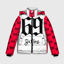 Куртка зимняя для мальчика 6ix9ine Tekashi, цвет: 3D-черный
