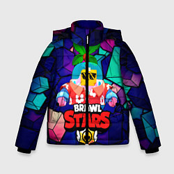 Куртка зимняя для мальчика BRAWL STARS NEW SPROUT 12, цвет: 3D-черный