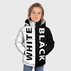 Куртка зимняя для мальчика BLACK & WHITE, цвет: 3D-черный — фото 2