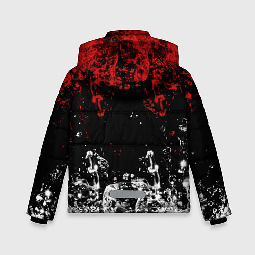 Зимняя куртка для мальчика БРЫЗНИ ВОДЫ / 3D-Черный – фото 2