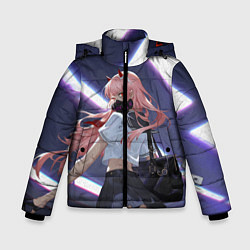 Куртка зимняя для мальчика ЛЮБИМАЯ В МАСКЕ, цвет: 3D-светло-серый
