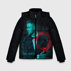 Куртка зимняя для мальчика Егор Крид Mr Smith, цвет: 3D-светло-серый
