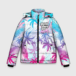 Куртка зимняя для мальчика GTA VICE CITY, цвет: 3D-светло-серый