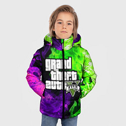 Куртка зимняя для мальчика GTA 5, цвет: 3D-красный — фото 2