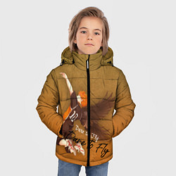 Куртка зимняя для мальчика Dare to Fly Haikyu!!, цвет: 3D-красный — фото 2
