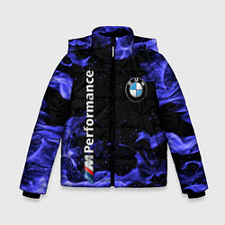Куртка зимняя для мальчика BMW, цвет: 3D-светло-серый