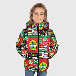 Куртка зимняя для мальчика Микки Маус, цвет: 3D-красный — фото 2