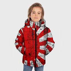 Куртка зимняя для мальчика ЯПОНСКИЙ ФЛАГ, цвет: 3D-светло-серый — фото 2