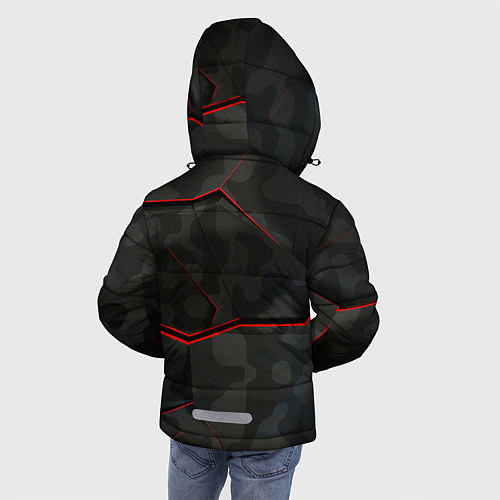 Зимняя куртка для мальчика AUDI / 3D-Красный – фото 4