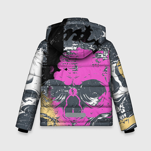 Зимняя куртка для мальчика Череп / 3D-Черный – фото 2