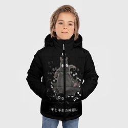 Куртка зимняя для мальчика Унесенные призраками, цвет: 3D-черный — фото 2