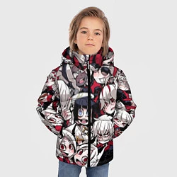Куртка зимняя для мальчика Helltaker, цвет: 3D-красный — фото 2