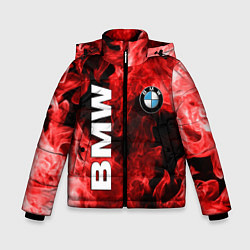 Куртка зимняя для мальчика BMW FIRE, цвет: 3D-черный
