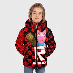 Куртка зимняя для мальчика ROBLOX: PIGGI, цвет: 3D-светло-серый — фото 2