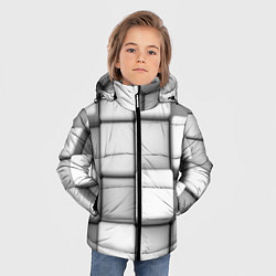 Куртка зимняя для мальчика ТЕКСТУРА, цвет: 3D-черный — фото 2