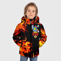 Куртка зимняя для мальчика BRAWL STARS NANI, цвет: 3D-светло-серый — фото 2