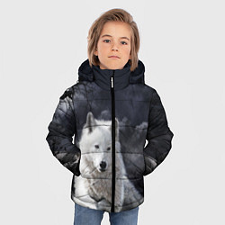 Куртка зимняя для мальчика БЕЛЫЙ ВОЛК D, цвет: 3D-черный — фото 2
