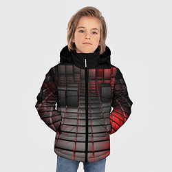 Куртка зимняя для мальчика КАРБОНОВЫЕ ПЛИТЫ, цвет: 3D-черный — фото 2