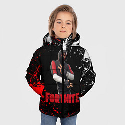 Куртка зимняя для мальчика FORTNITE x IKONIK, цвет: 3D-черный — фото 2