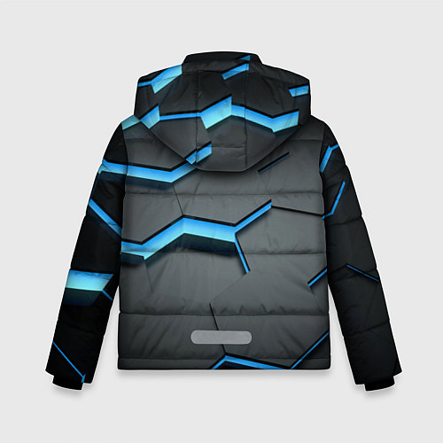 Зимняя куртка для мальчика 3D Плиты / 3D-Черный – фото 2